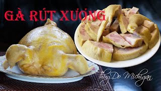 Cách Làm Gà Rút Xương Nhồi Chả và Dăm Bông Nhanh - How To Debone Whole Chicken Stuffing with Ham