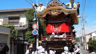 二俣諏訪神社祭典2014 白糸連 宵祭り