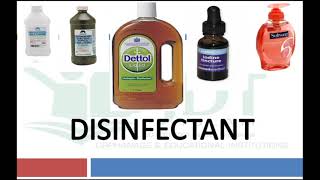 DISINFECTANT and ANTISEPTIC: Definitions, Classification with example, Mechanism and Applications