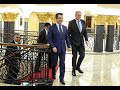 PM Masrour Barzani greets Amb. James Jeffrey ahead of a meeting in Erbil