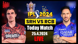 Live RCB Vs SRH 41th T20 Match | Live Cricket Match Today | SRH vs RCB live 1st innings #ipllive