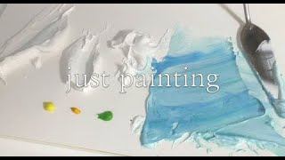 백드롭 페인팅ㅣback drop painting 🎨ㅣ잠 안오거나 심심할때