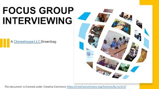 Organizing a Focus Group Discussion