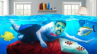 We Turned Our Swimming Pool Into A Big FISH TANK!!!!