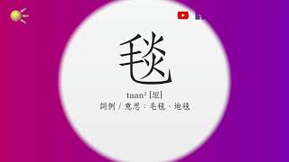 毯 粵音 點讀