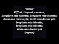 NINA KARAOKE INSTRUMENTAL BACKING TRACK LYRICS SONGS not Ed Sheeran Italian opera aria Pergolesi