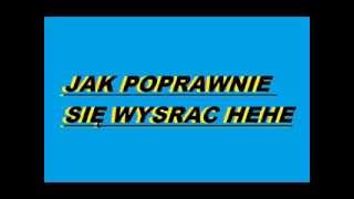 Jak poprawnie się wysrac - instrukcja.