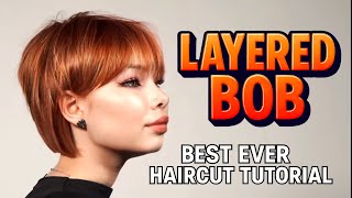“Layered Bob Haircut: Perfect Blend of Style and Volume”