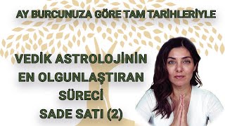 VEDİK ASTROLOJİNİN EN OLGUNLAŞTIRAN SÜRECİ SADE SATI - 2 Ay Burcunuza Göre Tam Tarihleriyle