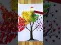 colorful tree 🌈 easy technique to painting 😱 tree painting ideas art acrylicpainting shorts