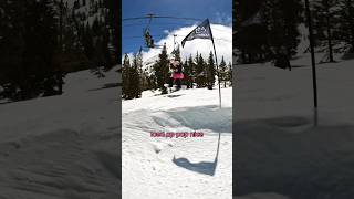 FULL RUN through Disco Park with 6 year old Cashy at Mammoth Mountain #snowboarding