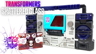 Transformers SHATTERED GLASS Voyager Class BLASTER \u0026 REWIND Review