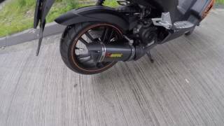 Peugeot speedfight 3 50cc 4 stroke Akrapovic exhaust!