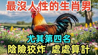 最沒人性的4大生肖男，尤其第四名，陰險狡炸，處處算計！