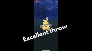 Pokémon GO - Excellent throw to Makuhita  #Shorts