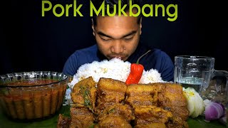 Pork 🐖🐖🐖Mukbang🤤🤤🤤🔥🔥🔥//King chilli(u morok) 🌶🌶🌶🌶🔥🔥🔥//weather cga fajana channare cdi mayam☺