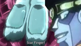 Star Platinum Star Finger's every enemy Jotaro faced (repost)