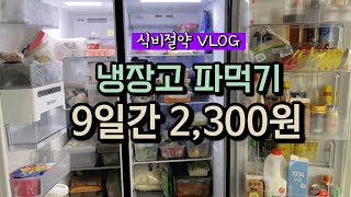 식비절약 vlog | 냉장고 파먹기 | 식비아껴서 저축하자 | 9일간 식비 2300원✌️