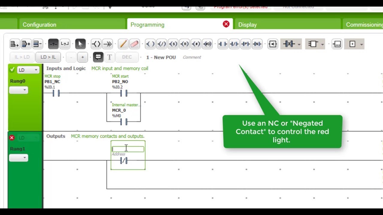Schneider M221 Basic Programming Youtube
