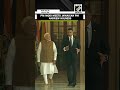 Prime Minister Narendra Modi meets Jamaican PM Andrew Holness at Hyderabad House in Delhi