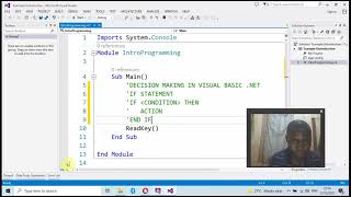 Lesson 2: Control Structures 1 in VB.Net by Soki