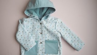 Sewing with soft shell fabric - Baby jacket