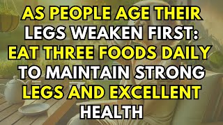 WARNING: Your Legs Fade First! Seniors MUST Eat These 3 Foods to Keep Them Strong and Healthy!