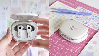 edifier neobuds pro 2 unboxing 🦋 | aesthetic deco ft. x3 lite & wh700nd headphones