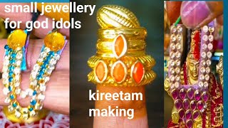 ammavariki chinna aabharanalu ila intlone easy ga chesukovachu 😍#diy #jewellerycraft