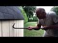 old man hits himself with a crowbar