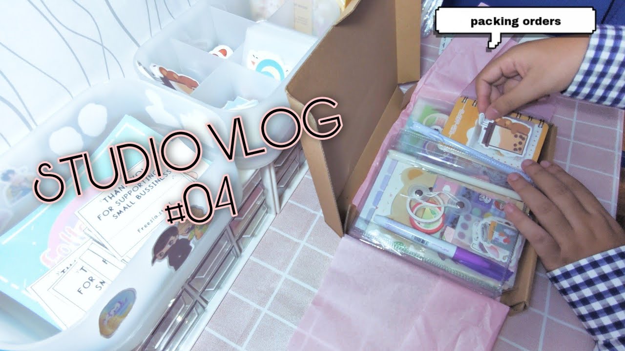 Studio Vlog 04 Packing Orders Youtube