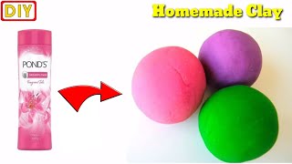 How to make clay at home/homemade clay /diy play dough /craft clay /clay making easy /Air dry clay