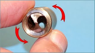 Internal "turbine" drill bit slug experiment