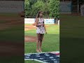 Ally Cooper sings National Anthem at Schaumburg Boomers Game 2018