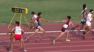 ２０１６　大阪ユース　男子共通４Ｘ４００ｍリレー決勝　大阪桐蔭　大月・山本・安田・今岡