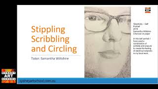 Artistic Shading Techniques - Stippling Scribbling & Circling - Sydney Art School