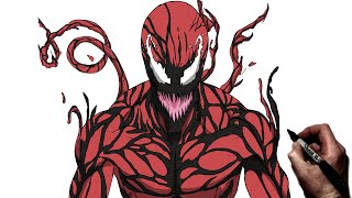 How To Draw Carnage | Step By Step | Marvel