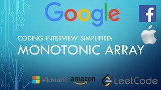 Coding Interview Tutorial 75 - Monotonic Array [LeetCode]