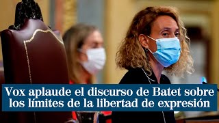 El aplaudido discurso de Meritxell Batet sobre los límites de la libertad de expresión