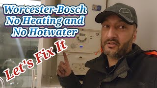 Worcester-Bosch blue light flashing fast central heating boiler repair and diagnosis birmingham Uk