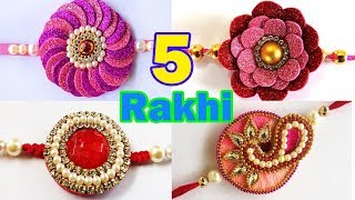 5 Easy Handmade Rakhi for 2019 - How to Make Easy Rakhi at Home - घर पे कैसे राखी बनायें 2019