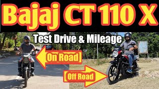 New Bajaj CT 110 X Test Drive | Bajaj CT 110 X Off Road Test Drive and Mileage Test in Hindi