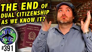 THE END of Italian Dual Citizenship As We Know It? TAJANI DECREE FINALIZED
