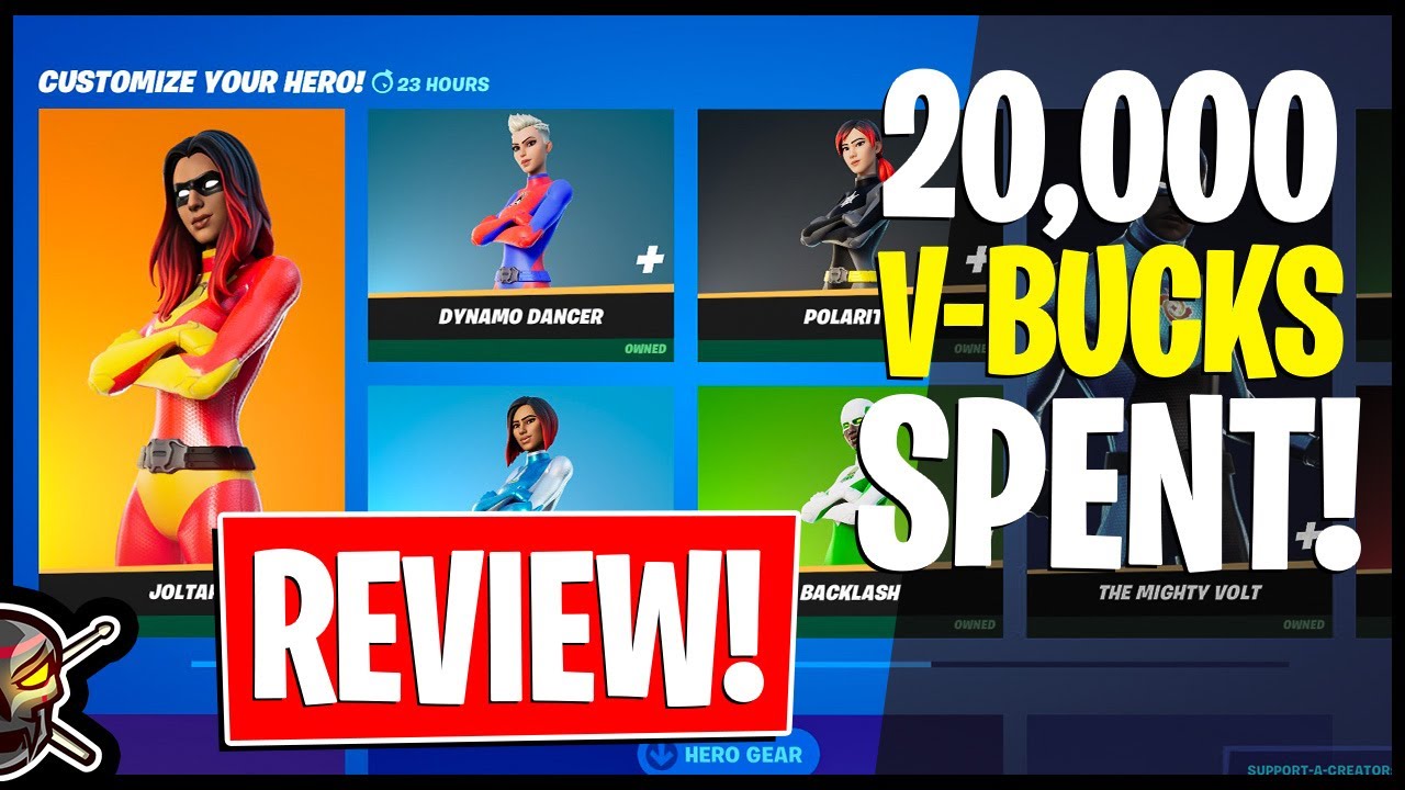 Spending 20,000 V-BUCKS On EVERY SUPER HERO! Gameplay | Before You Buy ...