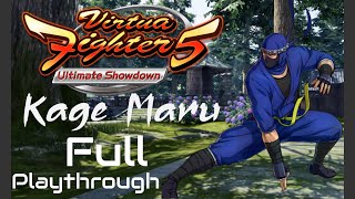 (Virtua Fighter 5 Ultimate Showdown) Kage Maru Full Playthrough