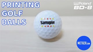 Roland BD-8 - Printing on Golf Balls