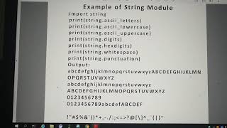 String module (Part 1)