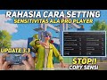 CARA SETTING SENSITIVITAS PUBG MOBILE TERBAIK GYROSCOPE DAN NO GYROSCOPE