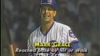 Mark Grace Highlights - First Night Game at Wrigley