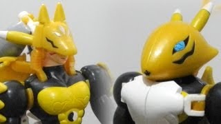 [Quick Review]Digimonデジモンtoy-Warp Degenerating Sakuyamonサクヤモン to Renamonアグモン[720p]